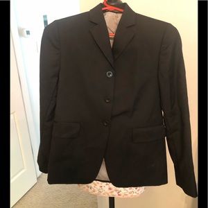 Girl’s Black Equestrian Riding Coat